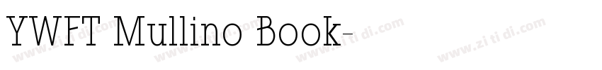 YWFT Mullino Book字体转换
